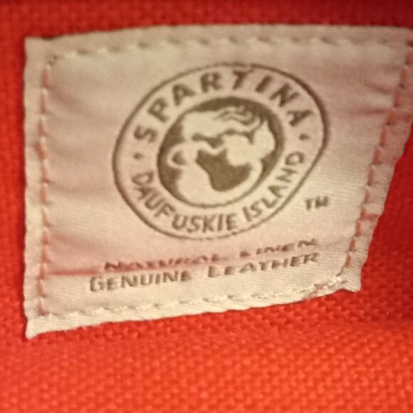 Spartina 449 Leather and Canvas Fabric  Clutch/Wristlet Cottagecore - Picture 3 of 8